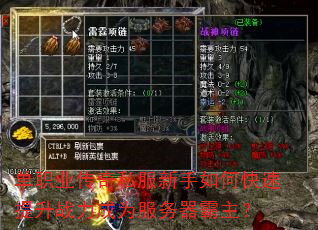 单职业传奇私服新手如何快速提升战力成为服务器霸主? 单职业传奇私服新手如何快速提升战力成为服务器霸主?