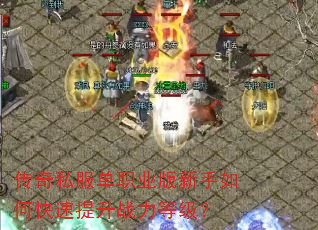 传奇私服单职业版新手如何快速提升战力等级? 传奇私服单职业版新手如何快速提升战力等级?