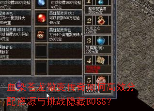 ѪȾ����΢�䴫����θ�Ч������Դ����ս����BOSS��