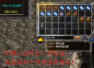 如何让法师在1.95神龙合击版本中快速提升等级? 如何让法师在1.95神龙合击版本中快速提升等级?