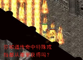 你知道传奇中特殊戒指都从哪里获得吗? 你知道传奇中特殊戒指都从哪里获得吗?