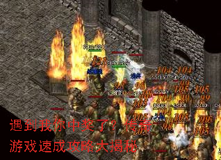 遇到我你中奖了?传奇游戏速成攻略大揭秘 遇到我你中奖了?传奇游戏速成攻略大揭秘