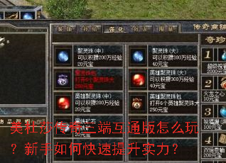 美杜莎传奇三端互通版怎么玩?新手如何快速提升实力? 美杜莎传奇三端互通版怎么玩?新手如何快速提升实力?
